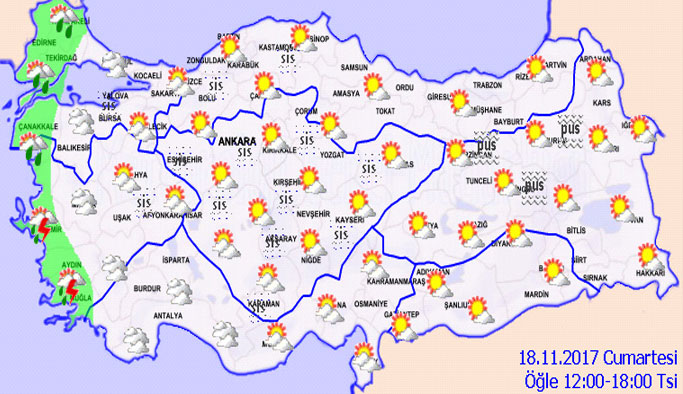 Trabzon'da hava nasıl olacak? 18.11.2017