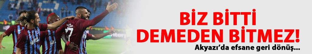 Trabzonspor'dan efsane geri dönüş!