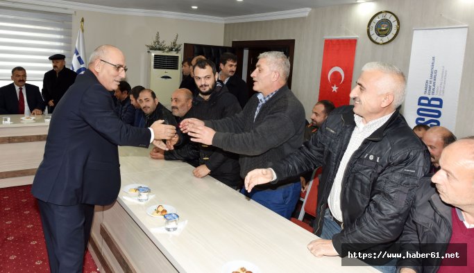 Akçaabatlı dolmuşçulardan Kara'ya ziyaret