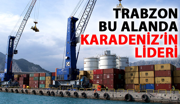 Trabzon Karadeniz'de ihracatın lideri!