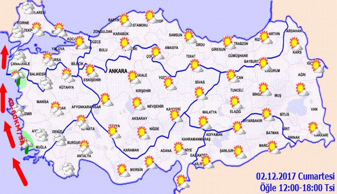 Trabzon'da hava nasıl olacak? 02.12.2017