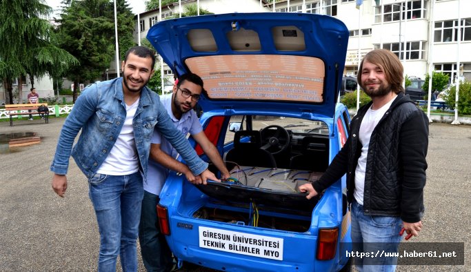 Hurda araçtan elektirkli otomobil ürettiler
