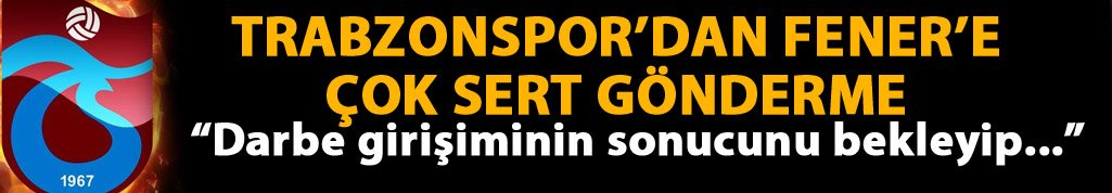 Trabzonspor'dan Fenerbahçe'ye sert gönderme!