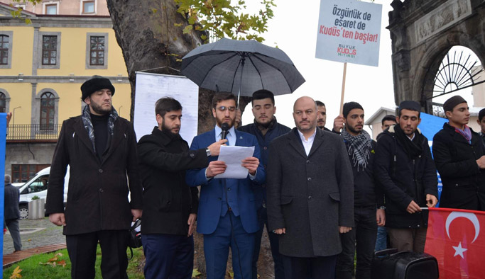 Trabzon'da Kudüs protestosu