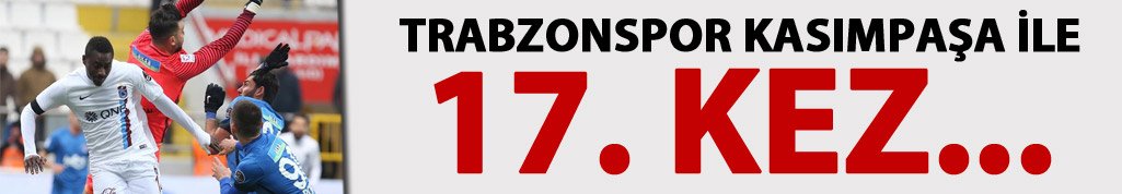 Trabzonspor ile Kasımpaşa 17. Kez