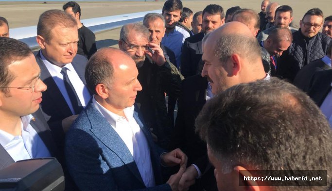 Bakan Soylu havalimanında kiminle karşılaştı