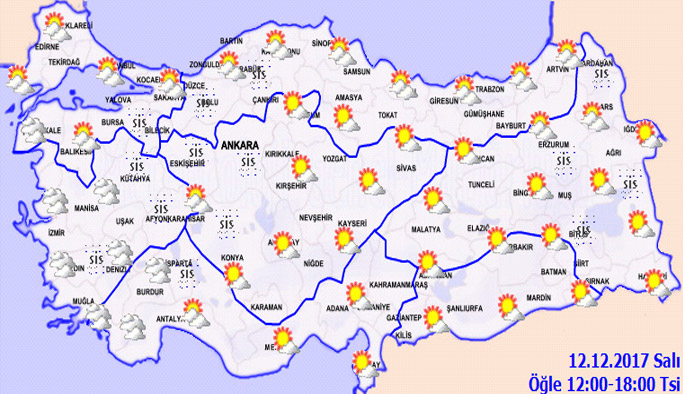 Trabzon'da hava nasıl olacak? 12.12.2017