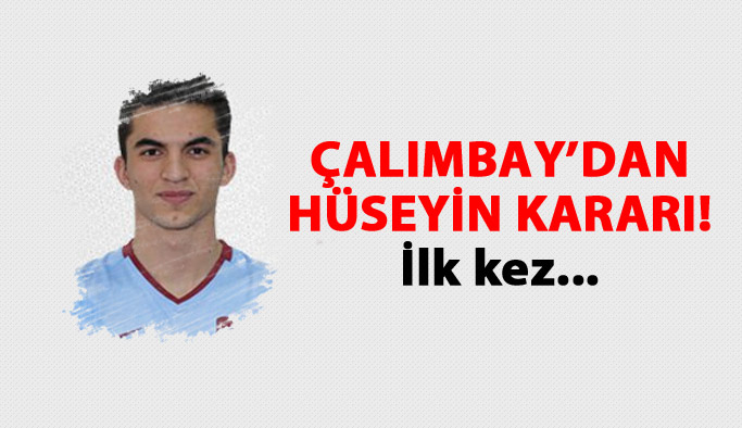 Trabzonspor'da Hüseyin ilk 11'de!