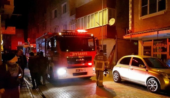 Elektrikli şofben yangın çıkarttı