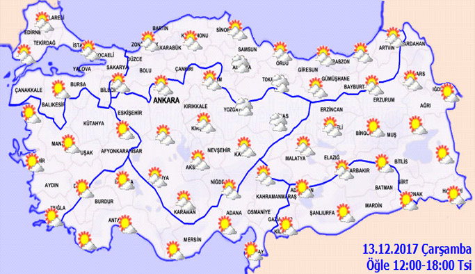 Trabzon'da hava nasıl olacak? 13.12.2017