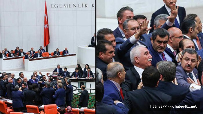 Meclis'te gergin anlar: "Haddini bil"
