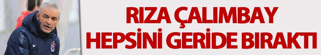Trabzonspor'da en iyi çıkışı Rıza Çalımbay yaptı
