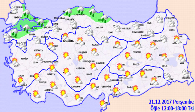 Trabzon'da hava nasıl olacak? 21.12.2017