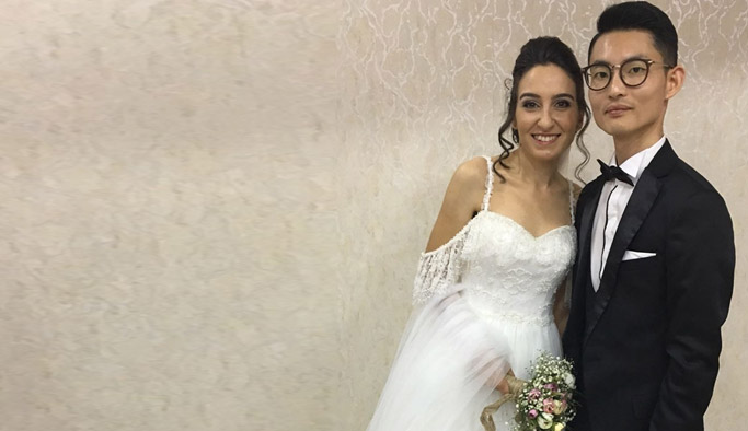 Trabzon'a Güney Kore'den damat