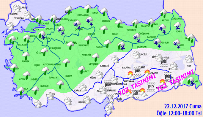 Trabzon'da hava nasıl olacak? 22.12.2017