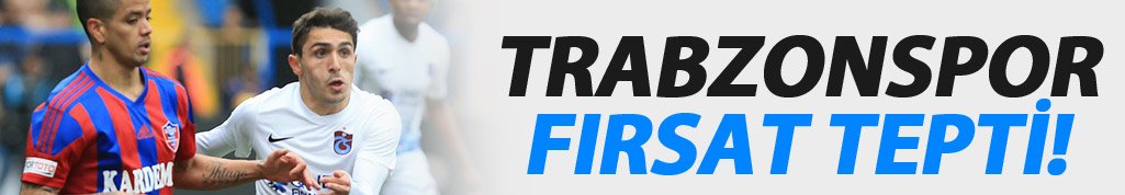 Trabzonspor Karabük'te fırsat tepti!