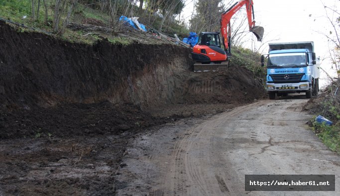 Vakfıkebir'de kar yağmadan iş bitirme telaşı