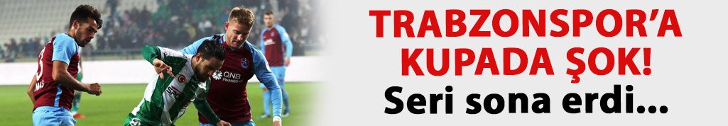 Trabzonspor Konyaspor'a yenildi!