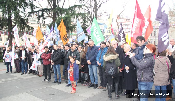 Trabzon'da OHAL ve KHK'ya tepki için yürüdüler