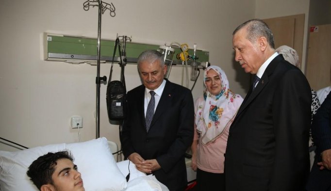 Erdoğan ve Yıldırım'dan sürpriz ziyaret