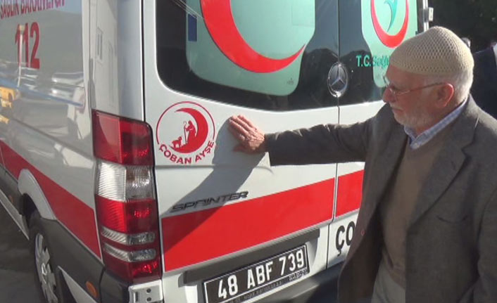 Eşinin adını ambulansta görünce gözyaşlarını tutamadı