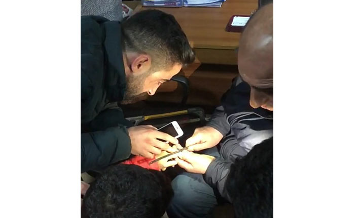 İlkokul öğrencisini itfaiye kurtardı