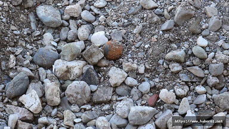 Bayburt'ta patlamamış top mermisi bulundu 