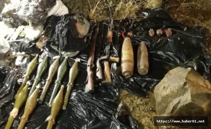 PKK terör örgütüne ait çok sayıda patlayıcı ele geçirildi