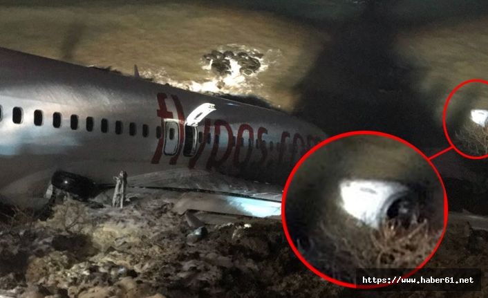 Uçağın motoru kazada denize fırlamış