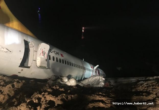 Trabzon'da pistten çıkan uçakla ilgili çalışmalarda son durum