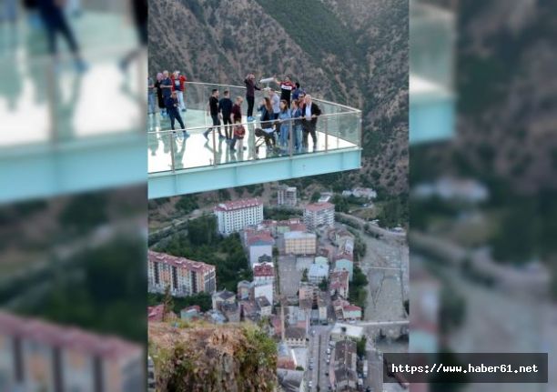 Trabzon'da yapılan seyir teraslarına yoğun ilgi