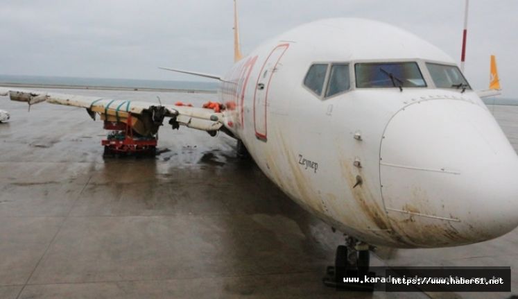 Trabzon'da kaza yapan uçak ile ilgili açıklama