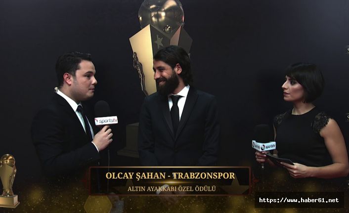 Trabzonsporlu Olcay Şahan Altın Ayakkabı Ödülü kazandı