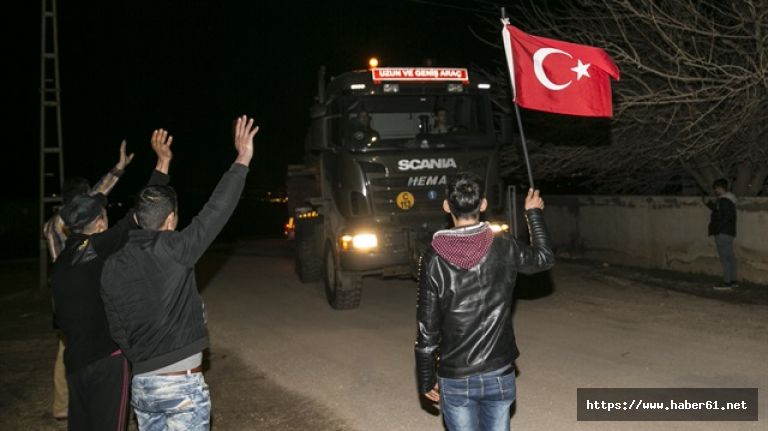 O bölgede Mehmetçik'e sevgi seli