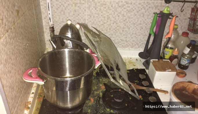 Düdüklü tencere bomba gibi patladı: 1 yaralı 