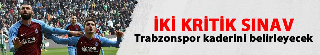 Trabzonspor'da kritik iki maç