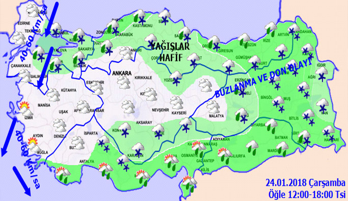 Trabzon'da hava nasıl olacak? 24.01.2018