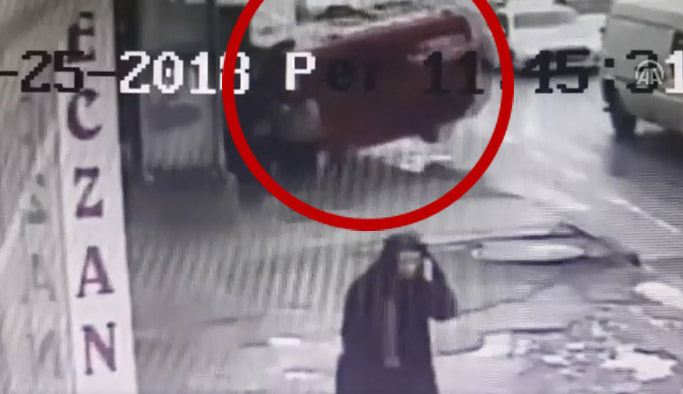 Trabzon'daki kaza kameralara böyle yansıdı