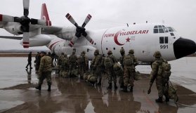 200 komando Afrin'e uğurlandı