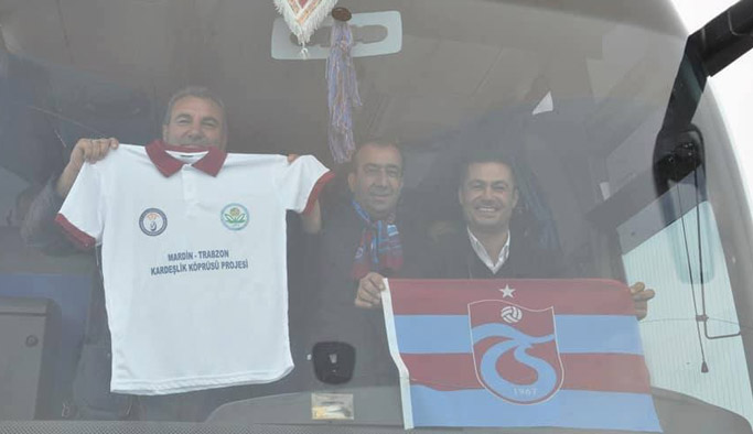 Trabzonspor maçı için Mardin'den geldiler