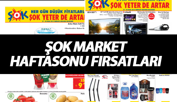 Şok aktüel ürünlerde neler var? 27-30 Ocak Şok hafta sonu fırsatları