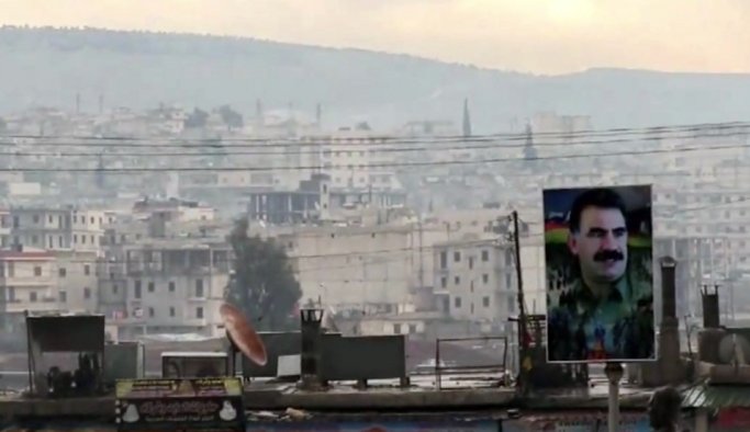 Afrin’de Öcalan posterleri dikkat çekti