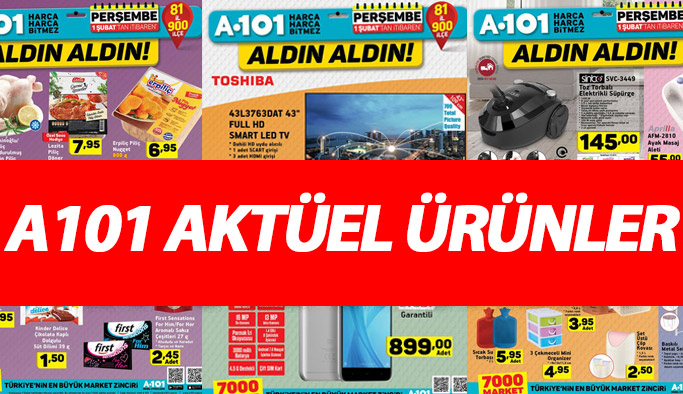 A101 haftanın indirimli ürünleri - 1 Şubat A101 Aktüel Ürünler