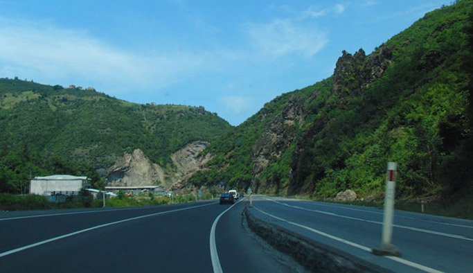 Trabzon'daki yol için uyarı