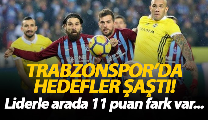 Trabzonspor liderin 11 puan gerisinde kaldı