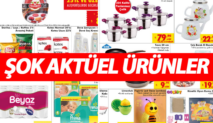 Şok Aktüel haftasonu fırsatları -Şok market indirimleri