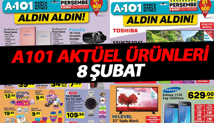 A101 Aktüel ürünleri - 8 Şubat Perşembe A101 aldın aldın fırsatları