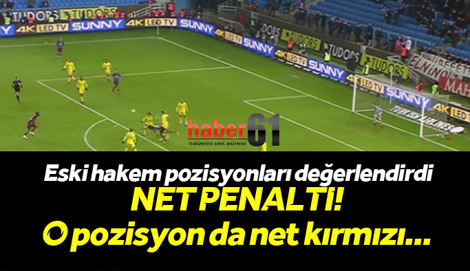 Trabzonspor maçında hem kırmızı hem de penaltı atlandı!