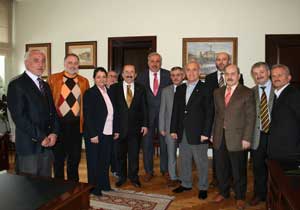 Eski üyelerden Başkana ziyaret