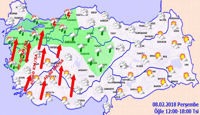 Trabzon'da hava nasıl olacak? 08.02.2018